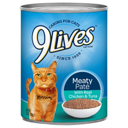 Meaty Pate with Chicken & Tuna Canned Cat Food 13 oz