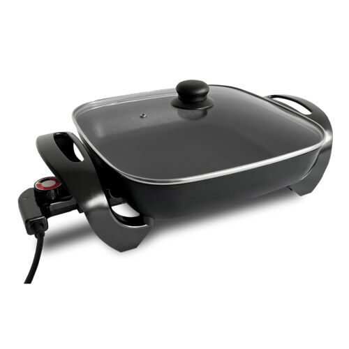 12" Electric Skillet w/ Glass Lid