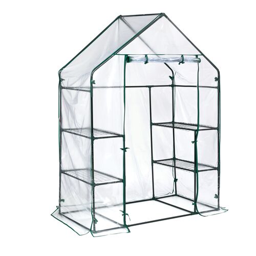 Mini Greenhouse with Shelves - 56" x 29" x 76"
