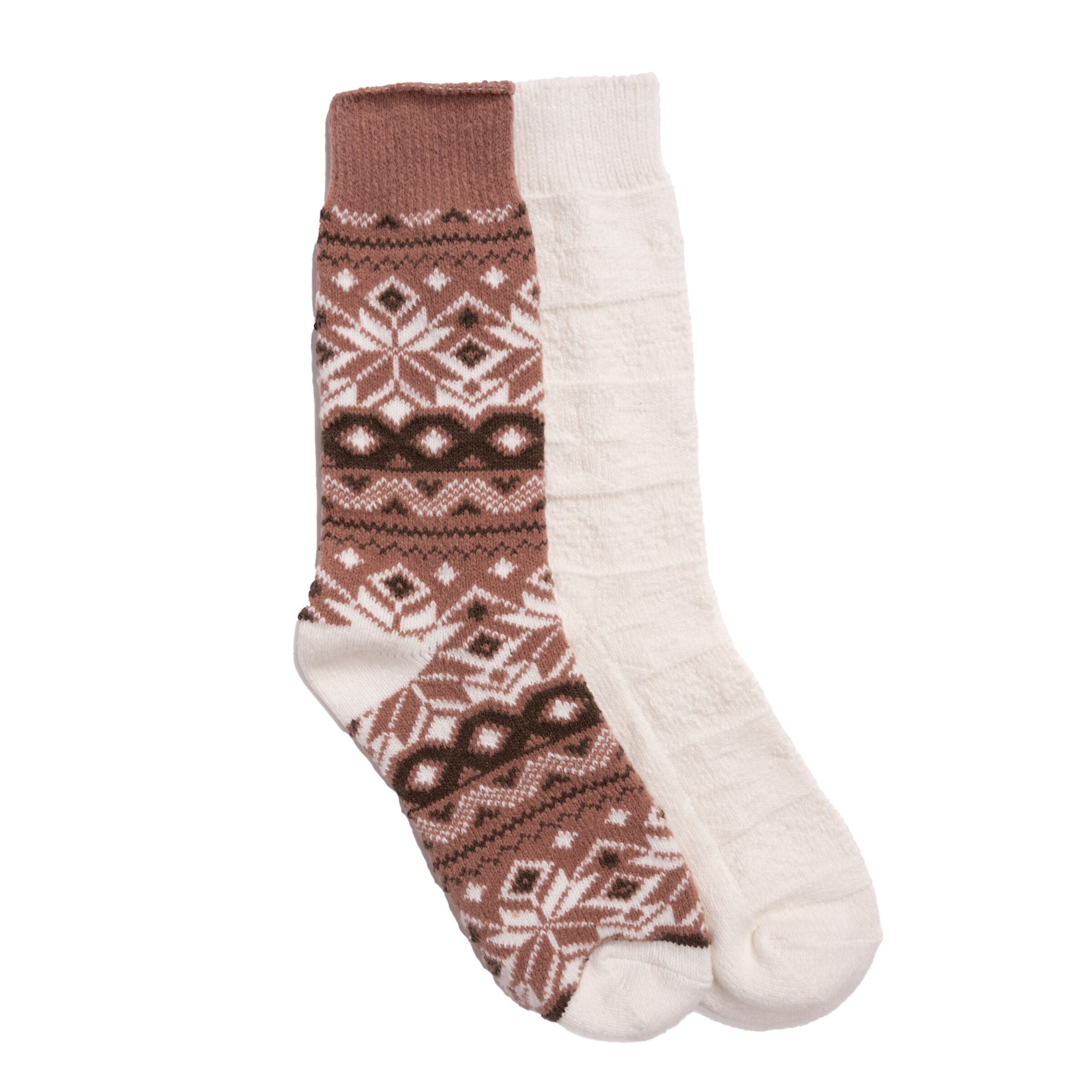 Fluffy Boot Socks 2-Pair Pack - Assorted