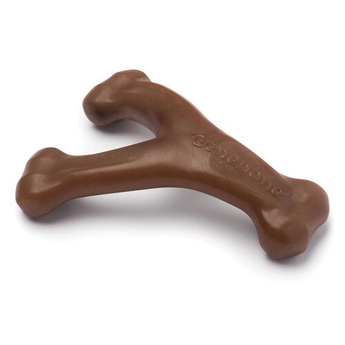 Peanut Butter Flavored Wishbone Durable Dog Chew Toy