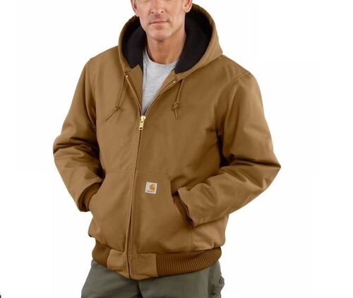 Men's Quilted Flannel Lined Duck Active Jacket