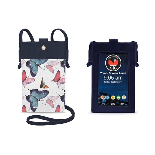 Women's Save The girl Fresh Twist RFID Blush Handbag Butterfly