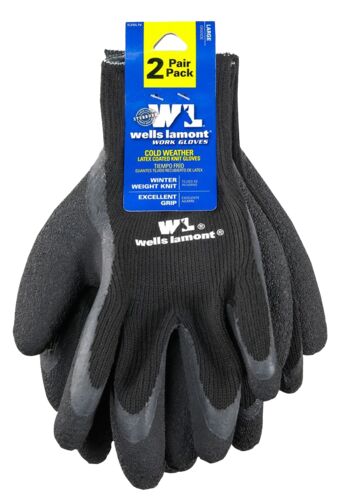 Men's 2-Pack Winter Weight Latex Gloves