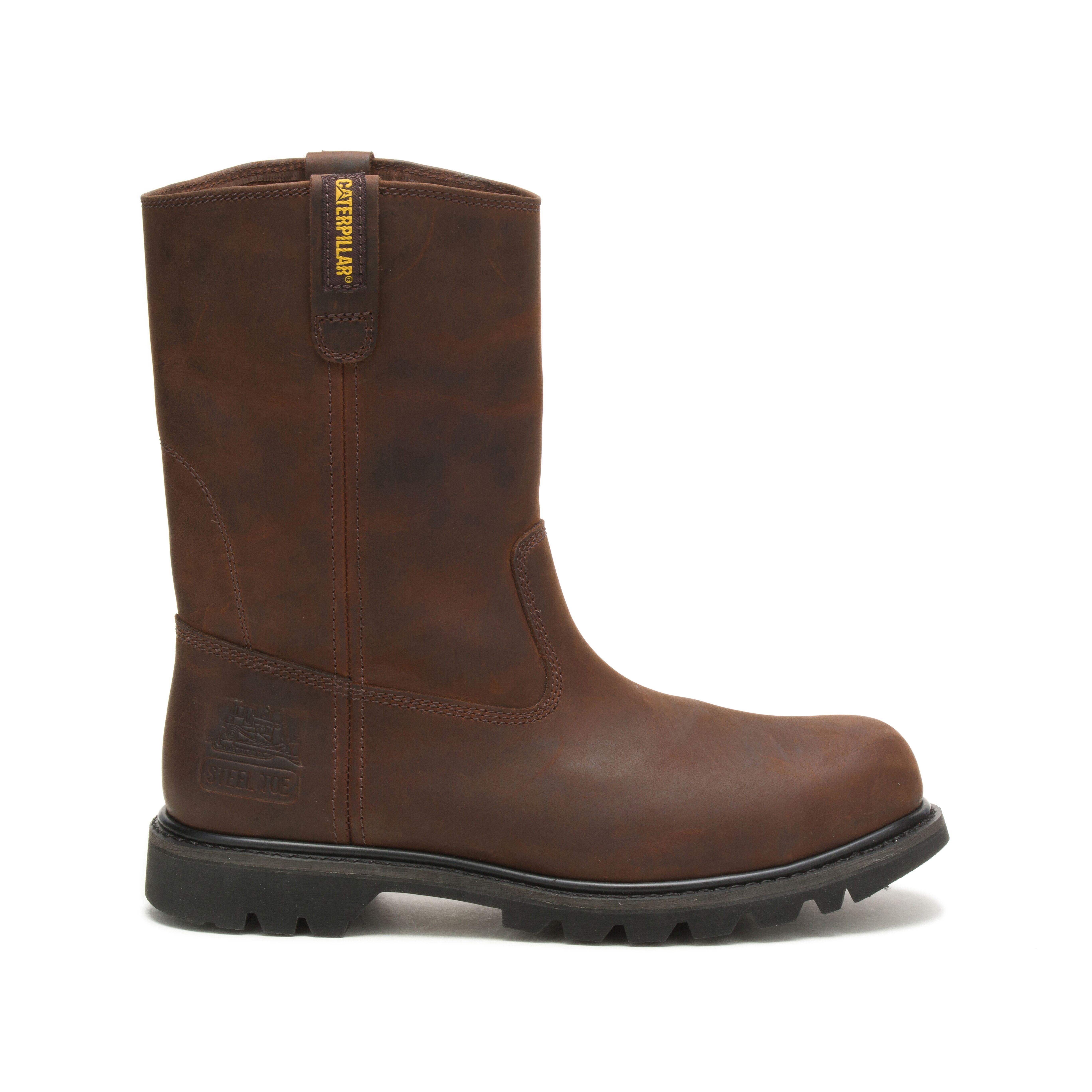 CAT Men's Wellington Revolver Steel Toe Work Boot