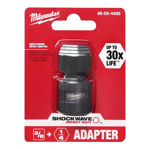 2" SHOCKWAVE Impact Socket Adapter - 1/4" Hex x 3/8" Square