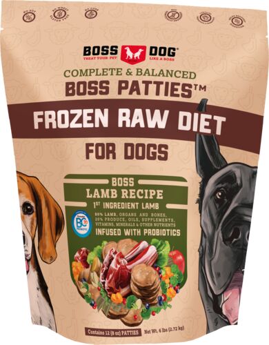 Frozen Raw Diet Lamb Entrees Dog Food 6 Lb
