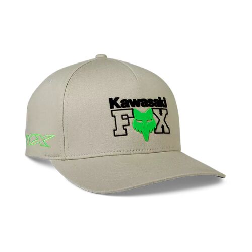 Fox x Kawasaki Flexfit Hat in Steel Gray