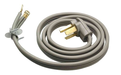6' Dryer 30 Amp 3 Prong Cord