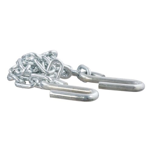 48" Safety Chain With 2 S-Hooks (5,000 Lbs Clear Zinc)