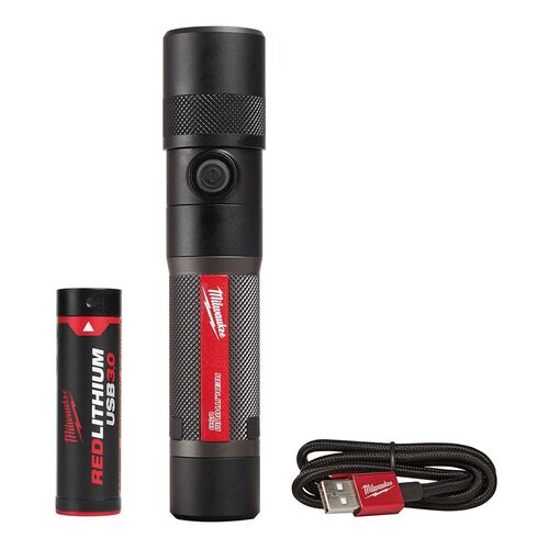 1100 LM Rechargeable USB Flashlight