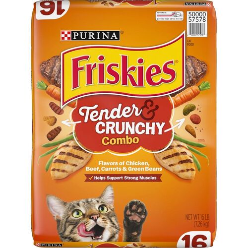 Friskies Tender & Crunchy Combo Dry Cat Food - 16 Lb
