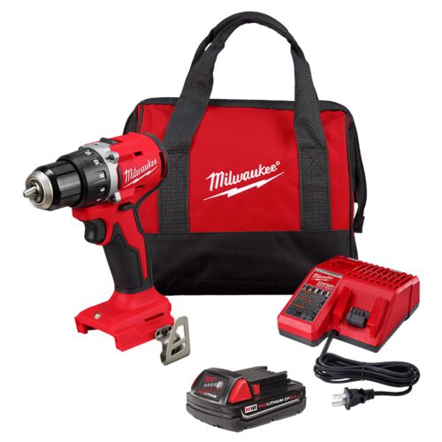 M18 18V Lithium-Ion Brushless Cordless 1/2" Compact Drill/Driver Kit