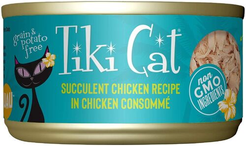 Succulent Chicken In Chicken Consomme Canned Cat Food 2.8 oz
