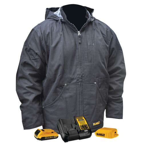 Heavy Duty Heated Work Jacket Kit in Black