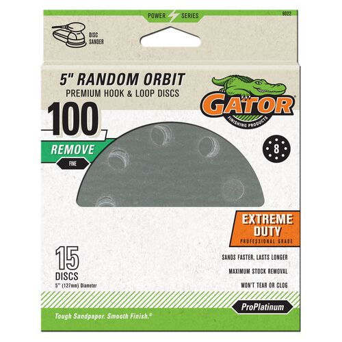 5" Sanding Discs 15-Pack - 100 Grit