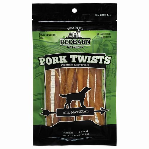 10 Count Pork Skin Twist Dog Treat