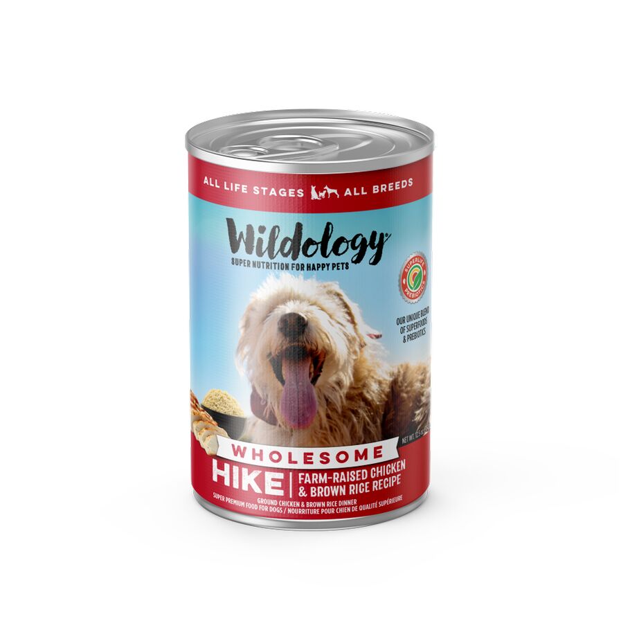 Wildology Hike Farm Raised Chicken Brown Rice Canned Dog Food