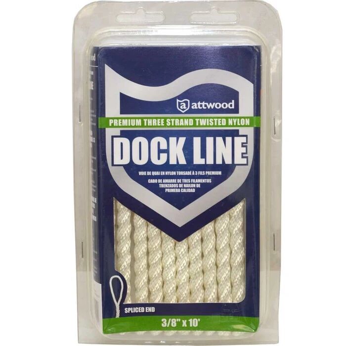 10ft Dock Line 3/8" Boat Accessory