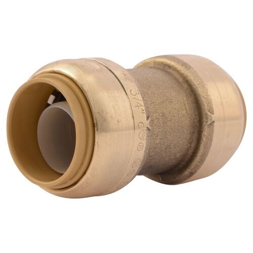 3/4" x 3/4" Push-to-Connect Brass Coupling Fitting