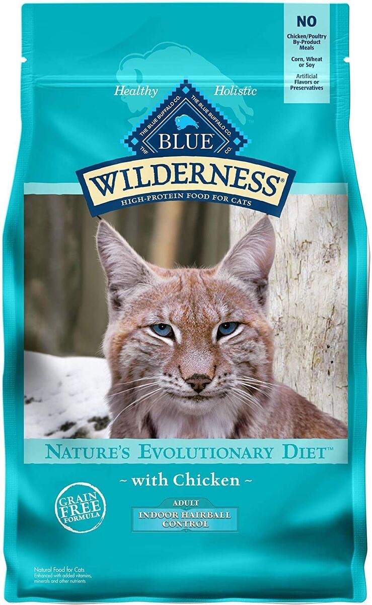 Blue Buffalo Wilderness Chicken Indoor Hairball Control Dry Cat