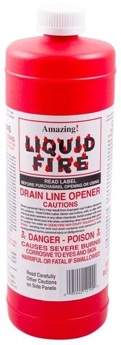Liquid Fire 32 Oz Bottle Drain Opener