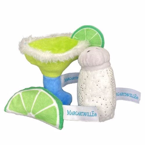 Margaritaville Margarita/Salt/Lime Cat Toy - 3-Pack