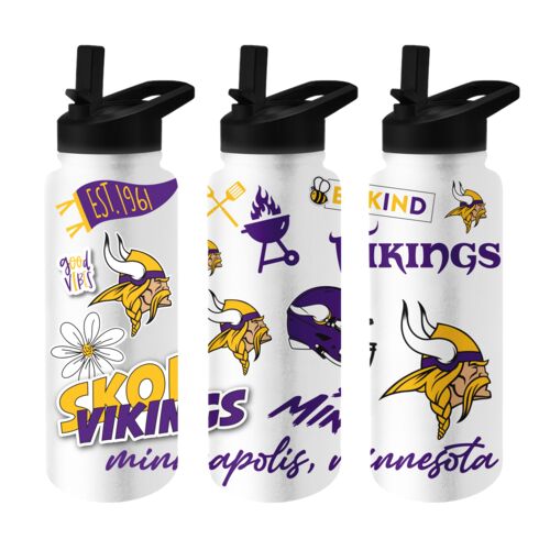 Minnesota Vikings 34 oz Native Quencher Bottle