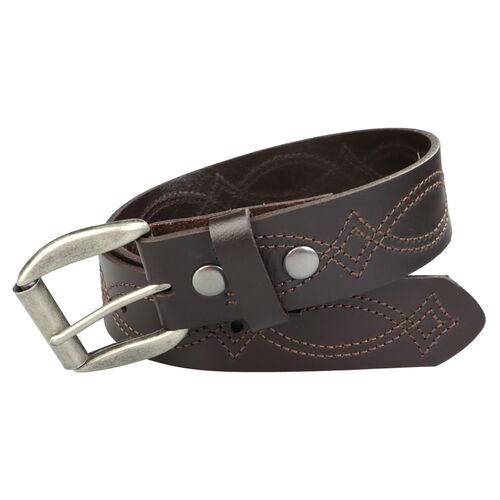 Men's Boot Stitch Leather Belt