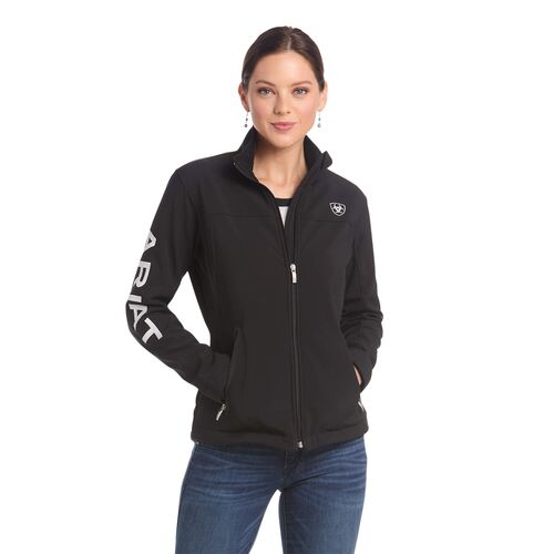 Women's New Team Softshell Jacket in Black