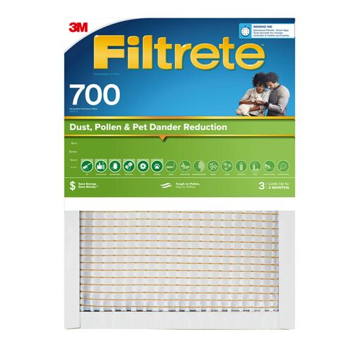 Filtrete 700 Dust Pollen & Pet Dander Reduction Air Filter - 16" x 25" x 1"