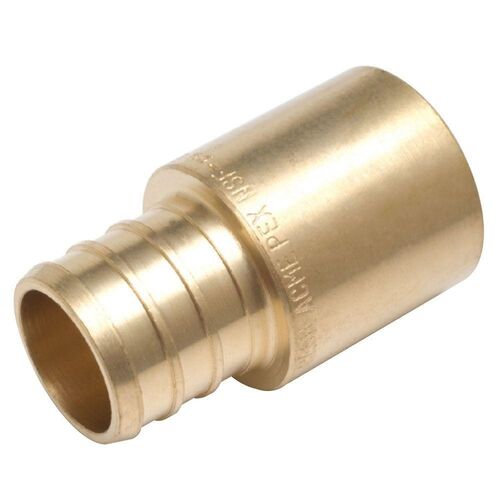 1/2" PEX Barb x Male Copper Sweat Brass Adapter Fitting