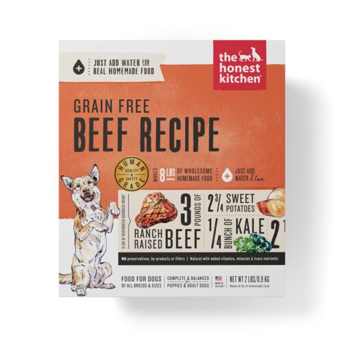 Dehydrated Grain Free Dog Food in Beef Recipe