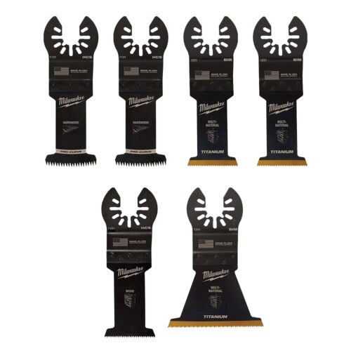 Universal Fit OPEN-LOK 6 Piece Oscillating Multi-Tool General Purpose Blade Kit