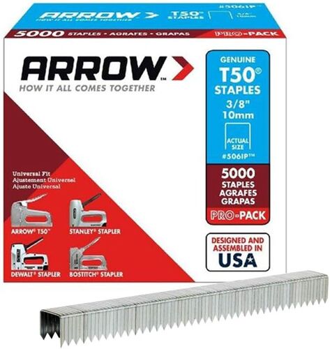 PRO-Pack 3/8" Heavy Duty T50 Staples - 5000-Pack