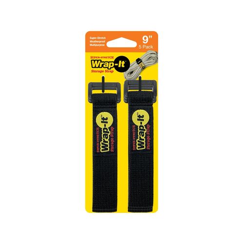 9" 5 Pack Super-Stretch Storage Strap