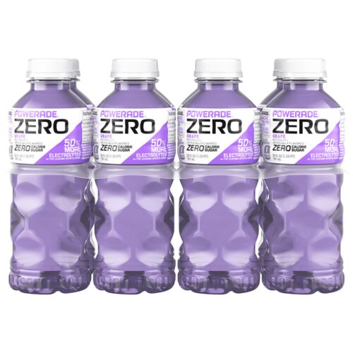 Electrolyte Enhanced Zero Sugar Grape Sport Drink 8-Pack/20 oz