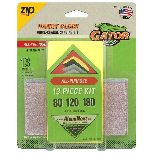 Handy Block Quick-Change Sanding Kit - 13 Pieces