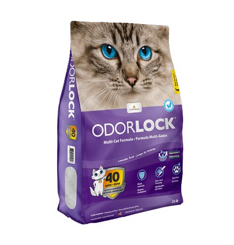 OdorLock Lavender Scented Cat Litter - 12 lb