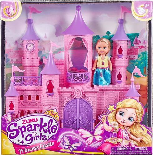 Sparkle Girlz Mini Fantasy Castle with 4.5" Cupcake Doll