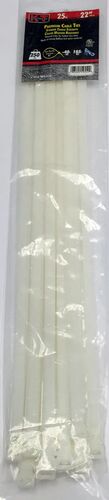 22" Super Heavy Duty Cable Ties in Natural - 25/pk