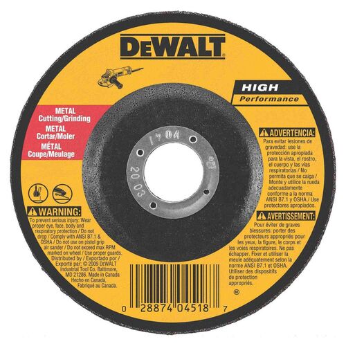 High Performance Pipeline Grinding - 4-1/2" x 1/8" x 5/8"-11