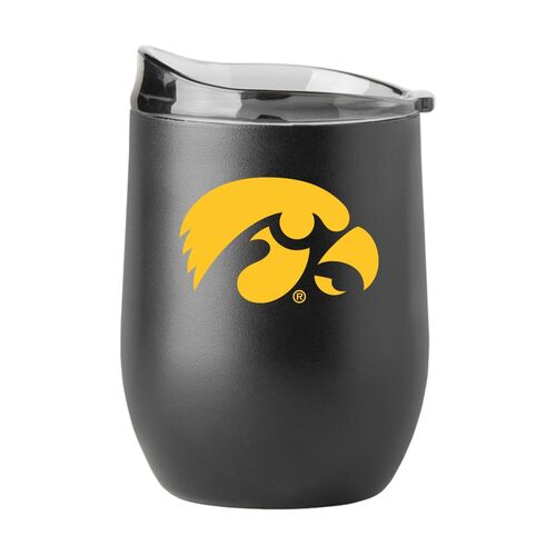 Iowa 16 oz Flipside Powder Coat Curved Beverage Tumbler