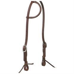 Working Cowboy Sliding Ear Headstall with Tie-Ends - 5/8 Inch