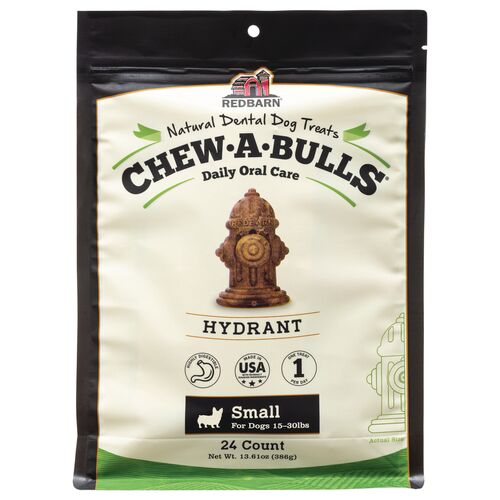 24 Count Chew-A-Bulls Hydrant Small Dog Treat