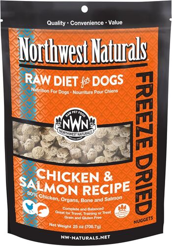 Freeze-Dried Raw Diet for Dogs in Chicken & Salmon Recipe - 25 oz