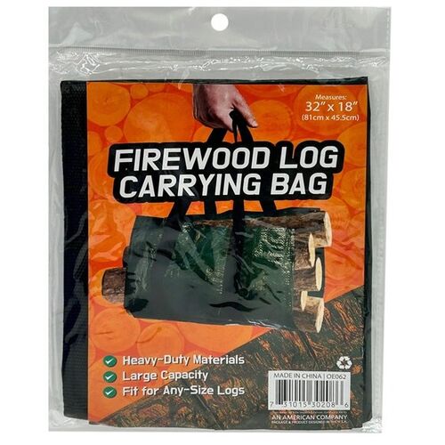 17.5" x 32" Firewood Log Carrying Bag with Handle