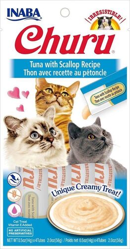 Churu Tuna w/Scallop Puree Cat Treat - 2 oz