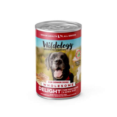 Senior Delight Farm-Raised Chicken & Oatmeal Recipe Canned Dog Food