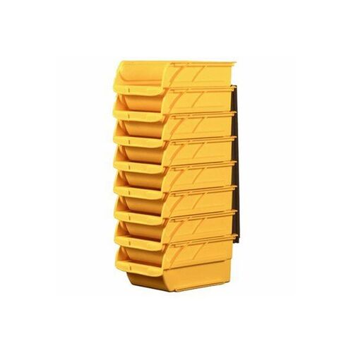 No 2 8-Pack Yellow Stackable Polypropylene Storage Bin